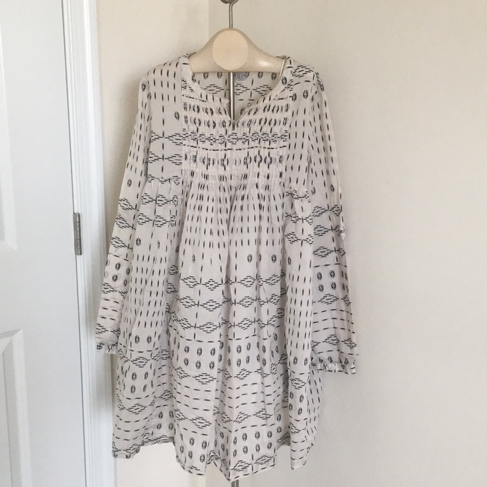 Zara flowy geometric print dress